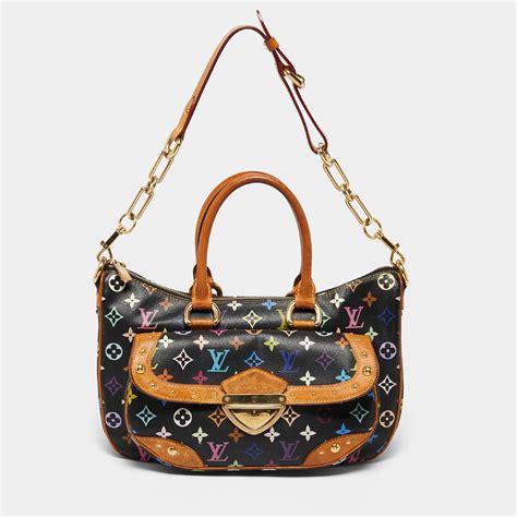 LOUIS VUITTON Monogram Multicolor Rita Black .